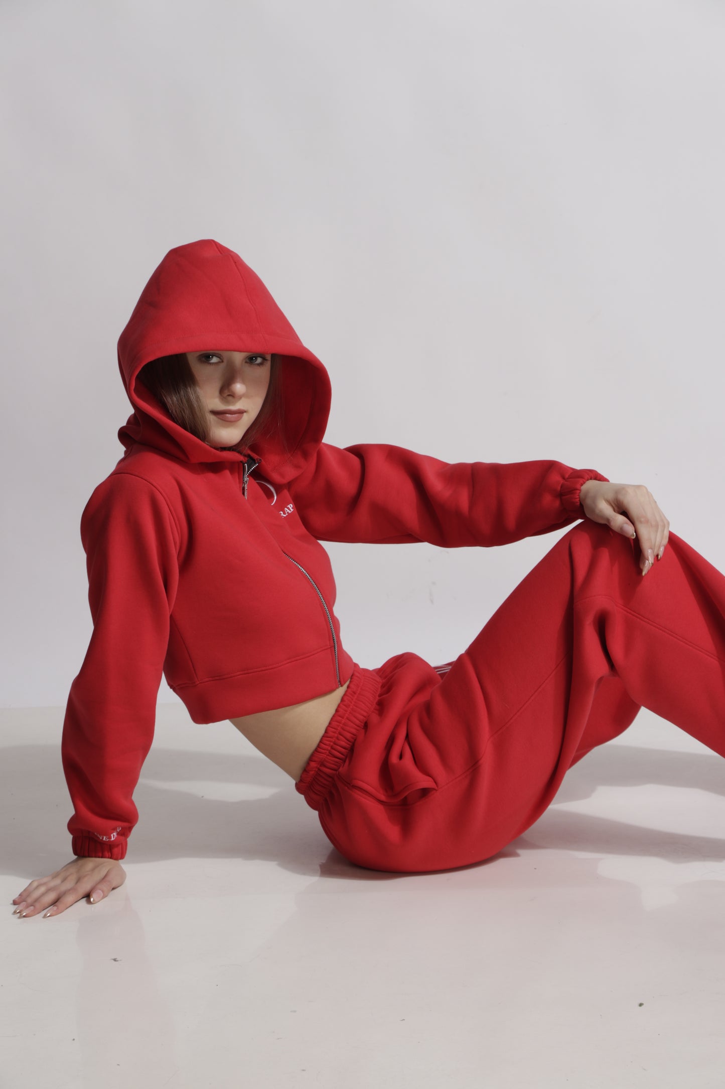 Women Red Winter Co-ord Set